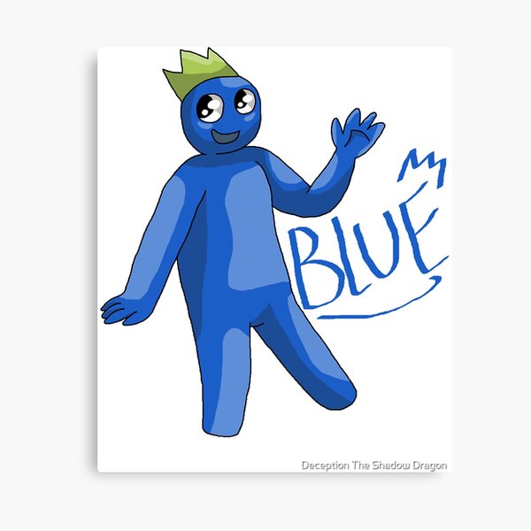 Blue Baby Rainbow friends | Canvas Print