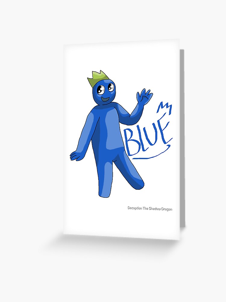 Rainbow friends cute blue baby Greeting Card for Sale by Color