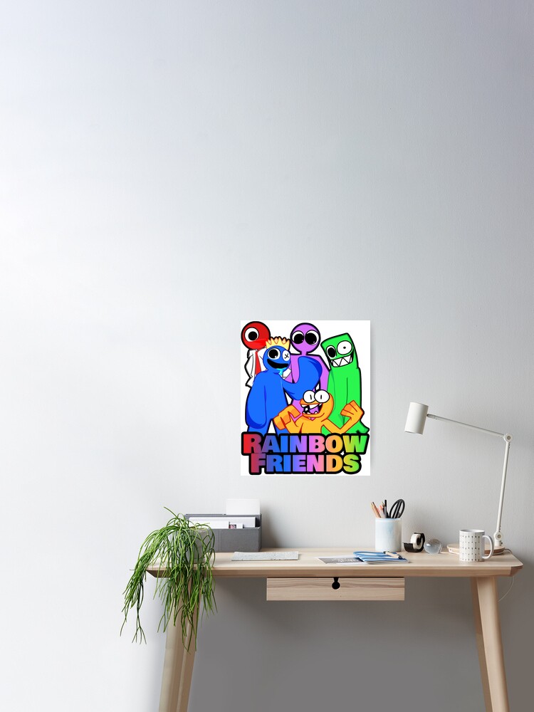 Rainbow Friends Hug it Out  Art Board Print for Sale by shifflette1