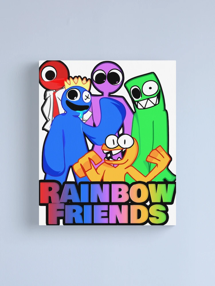 Rainbow Friends Blue (Friendly) Canvas Print for Sale by