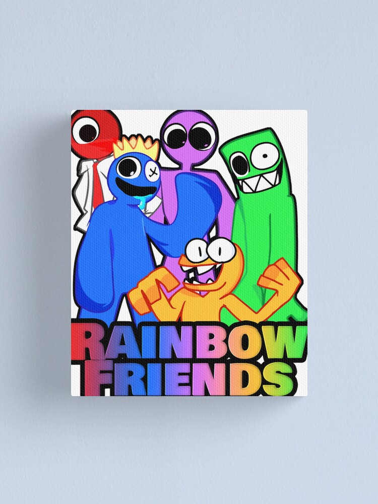 Blue Rainbow Friends Canvas Prints for Sale