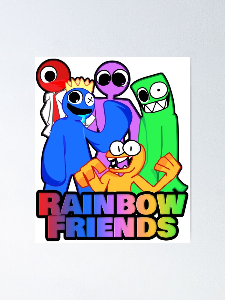 Rainbow Friends Hug it Out  Art Board Print for Sale by shifflette1
