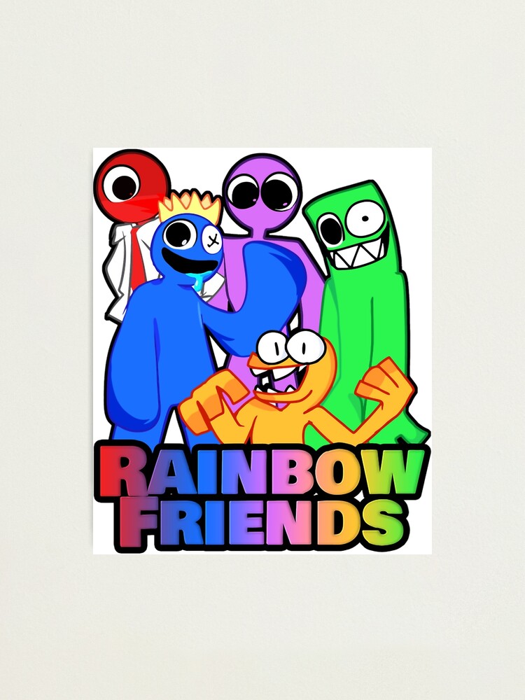 Rainbow Friends Hug it Out Photographic Print for Sale by