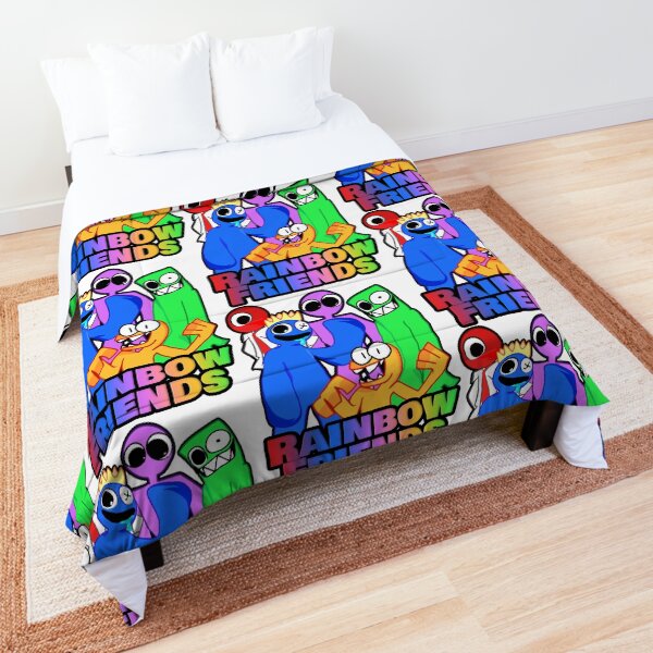 Popular Rainbow Friends Paint Splatter Comforter