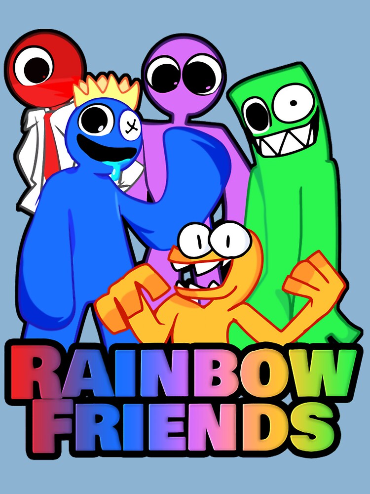 Blue rainbow friends cute
