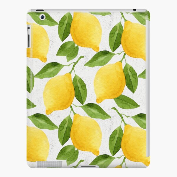 Watercolor Lemon Pattern iPad Snap Case