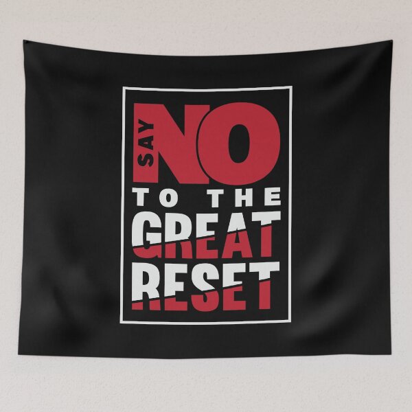 Item preview, Say NO To The Great Reset | Anti Globalist | Anti WEF designed and sold by CatsCrew.