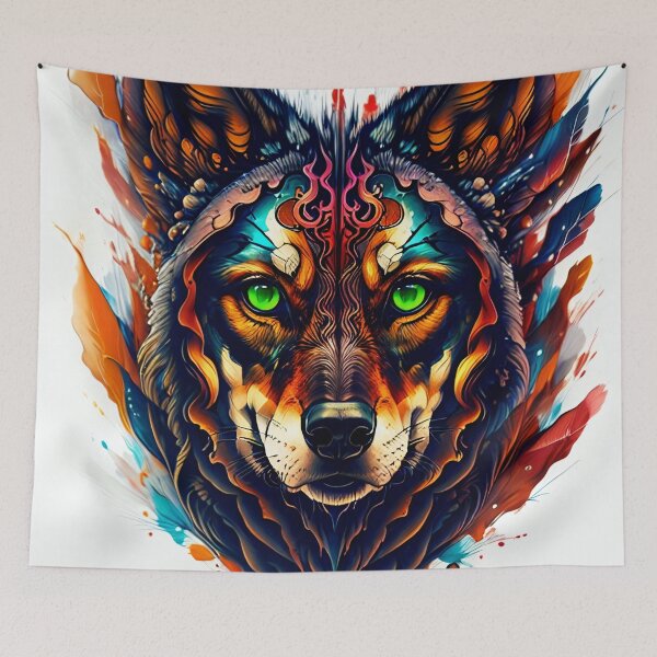 Item preview, Abstract wolf designed and sold by PadedoDesigns.