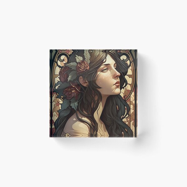 Item preview, Spanish Woman from Cordoba - Art Nouveau Style designed and sold by ArtNouveauChic.