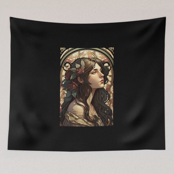 Item preview, Spanish Woman from Cordoba - Art Nouveau Style designed and sold by ArtNouveauChic.