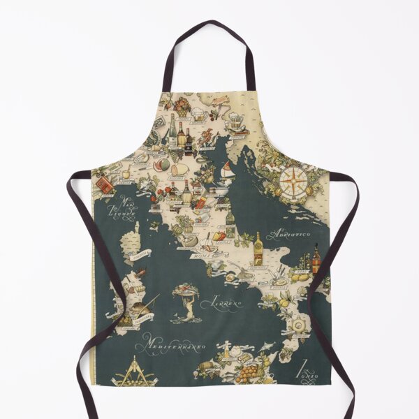 Item preview, Gastronomic Map of Italy 1949 Poster designed and sold by michaelferri.