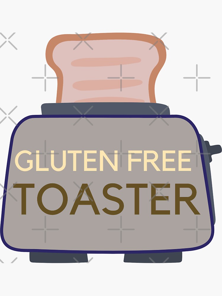 Gluten Free Toaster - Coeliac Sticker for Sale by Fan Favourite Franchises