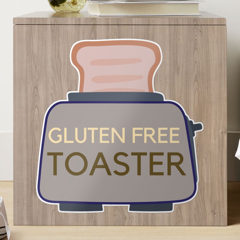 Gluten Free Toaster - Coeliac Sticker for Sale by Fan Favourite Franchises