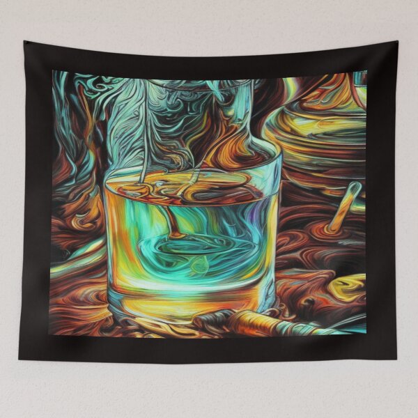 Item preview, Psychedelic Swirl Whiskey Glass designed and sold by Zoe Correro.
