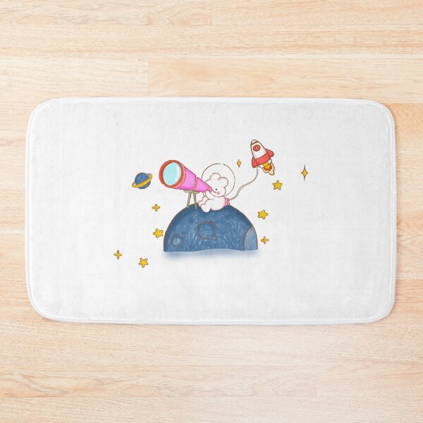 Item preview, Cute Kawaii Cute bunny funny Sweet rabbit  Astronaut with Rocket and Earth star designed and sold by UnloveToy10.