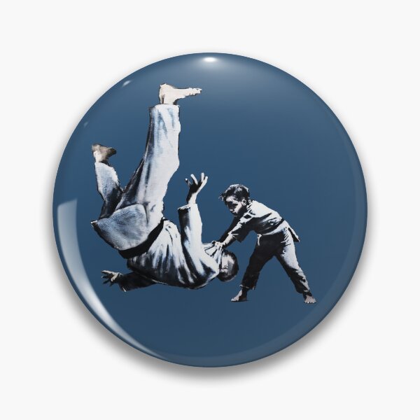Item preview, Banksy Ukraine Judo Boy Putin - Satirical Stencil Art designed and sold by WE-ARE-BANKSY.