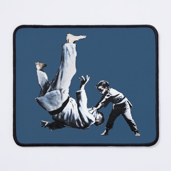 Item preview, Banksy Ukraine Judo Boy Putin - Satirical Stencil Art designed and sold by WE-ARE-BANKSY.