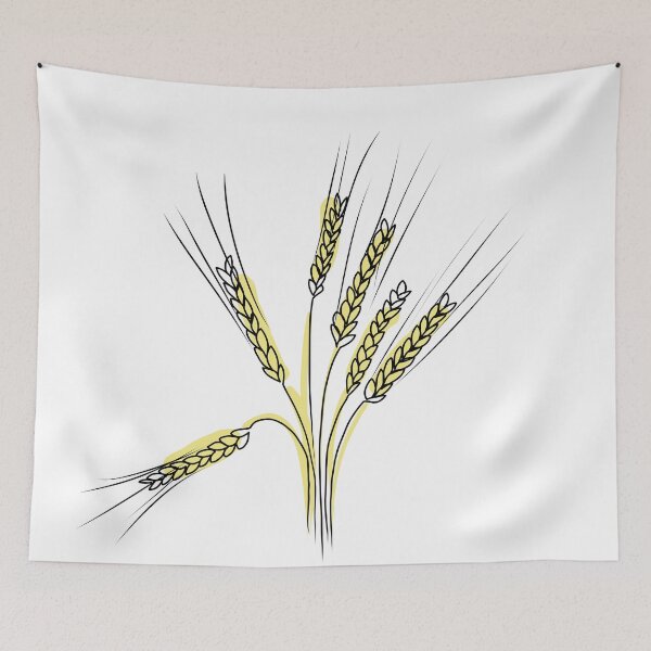 Item preview, Minimalist Wheat Ear designed and sold by anycolorart.