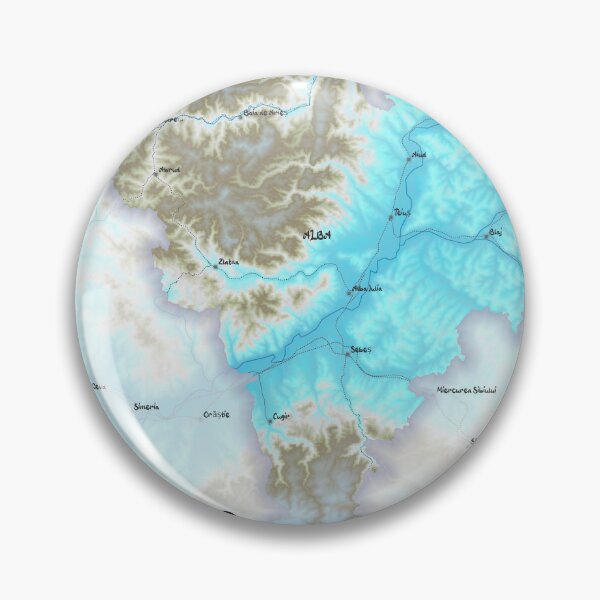 Item preview, Alba County Map, România designed and sold by maptheclouds.