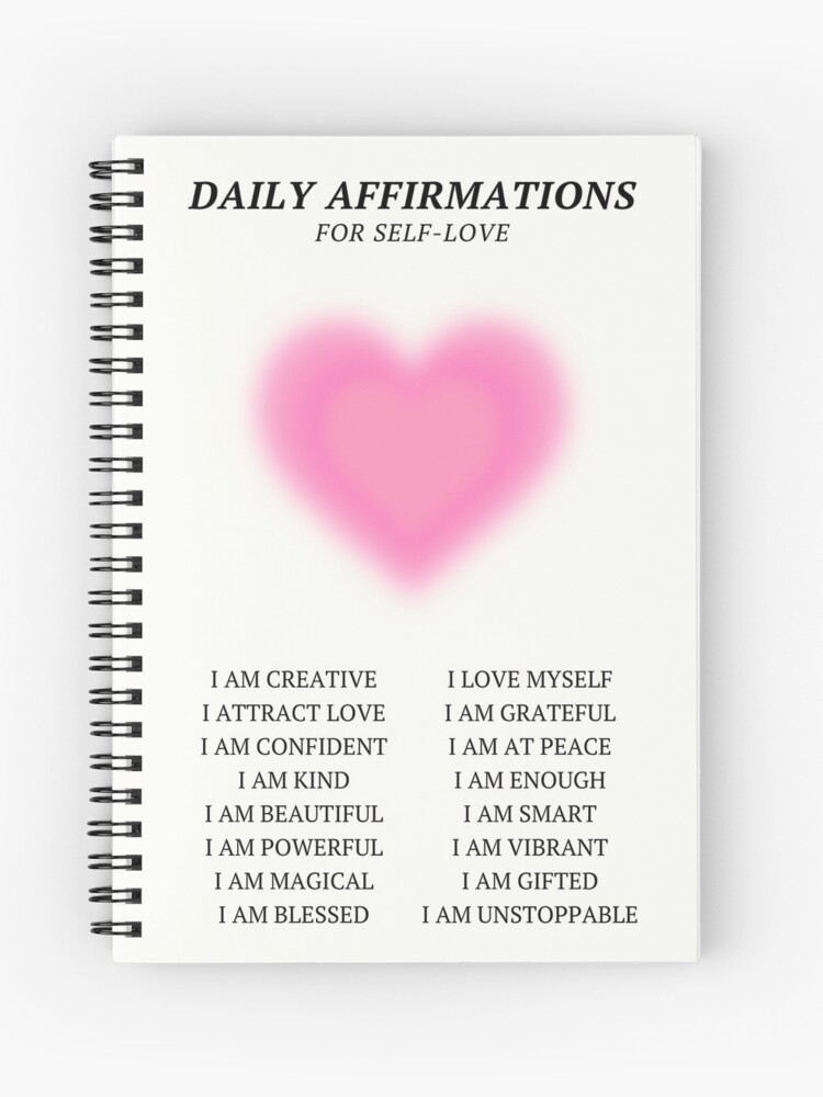 Positive Affirmations Positive Affirmations Notepad Home & Office