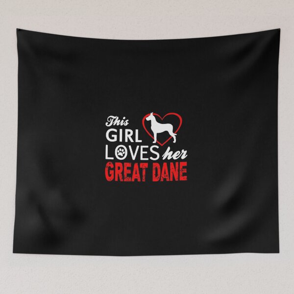 Item preview, This Girl Loves Her Great Dane! designed and sold by flipper42.