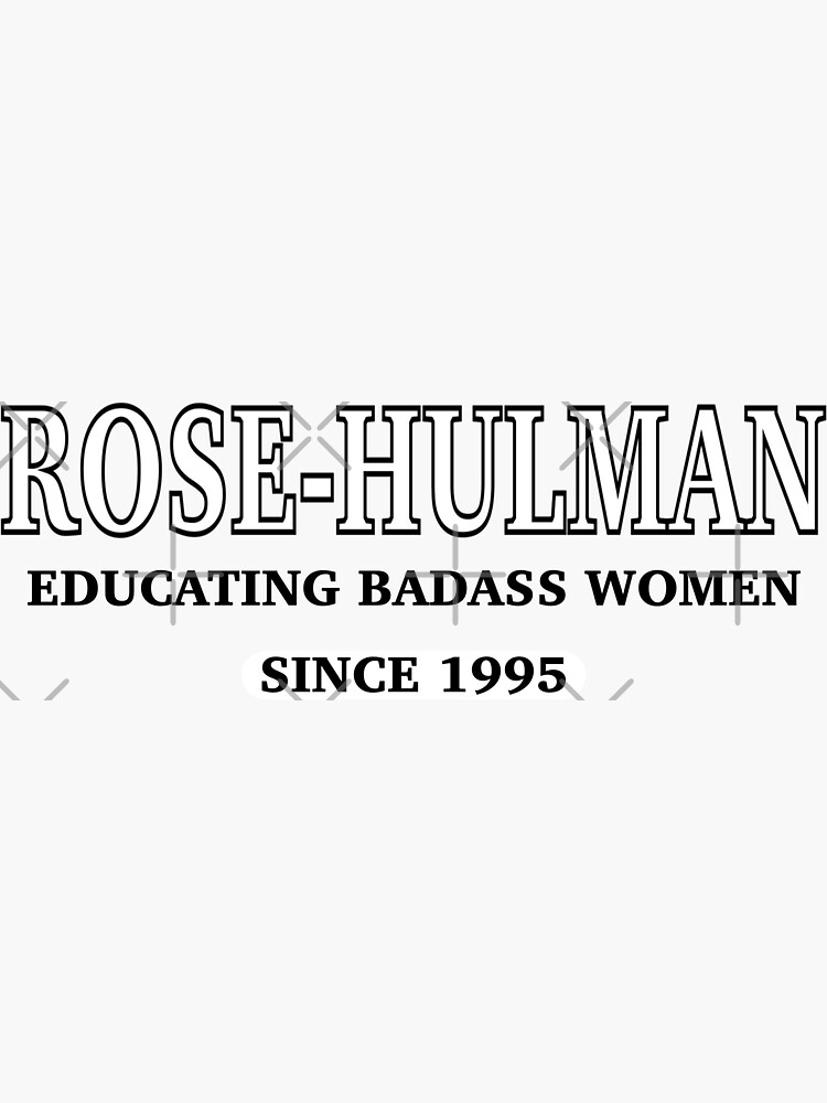 "RoseHulman Women" Sticker for Sale by corialmt Redbubble