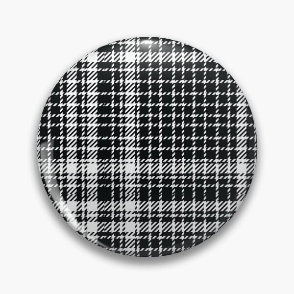 Item preview, Tartán de patrón de cuadros en blanco y negro designed and sold by Apkdesigner.