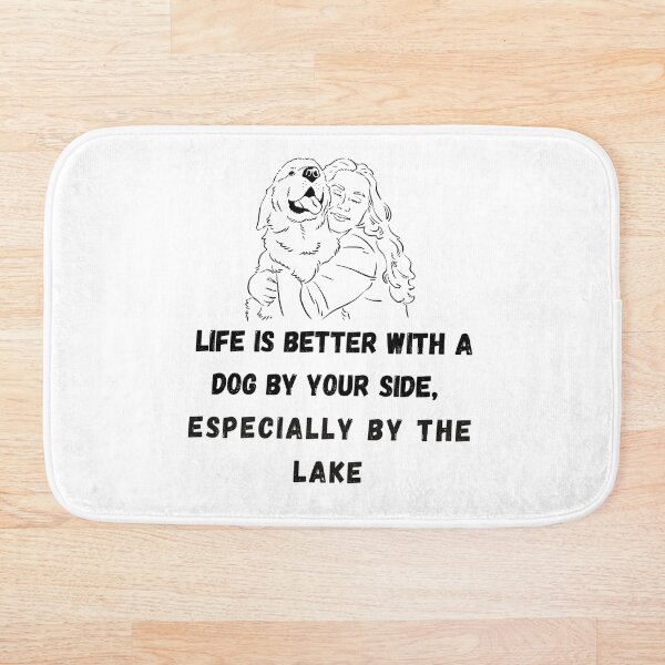 Item preview, Life is better with a dog by your side, especially by the lake designed and sold by HaaniDesigns77.