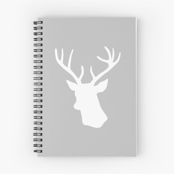 Item preview, Grey Stag Deer Head Silhouette - Gray Reindeer designed and sold by inspirationzgal.
