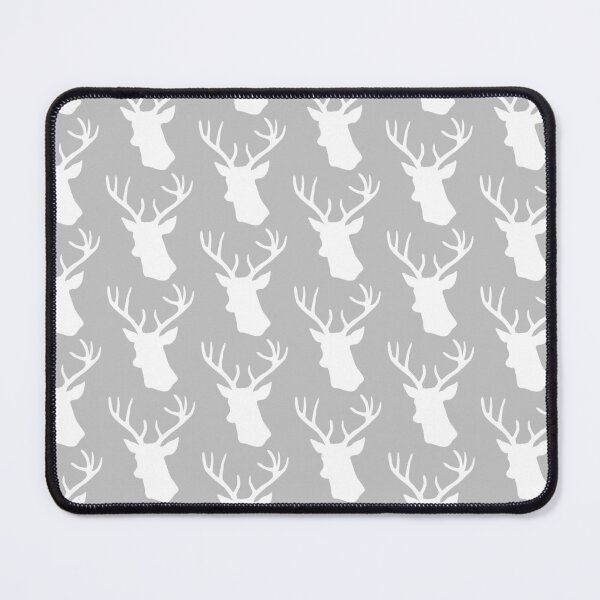 Item preview, Grey Stag Deer Head Silhouette - Gray Reindeer designed and sold by inspirationzgal.