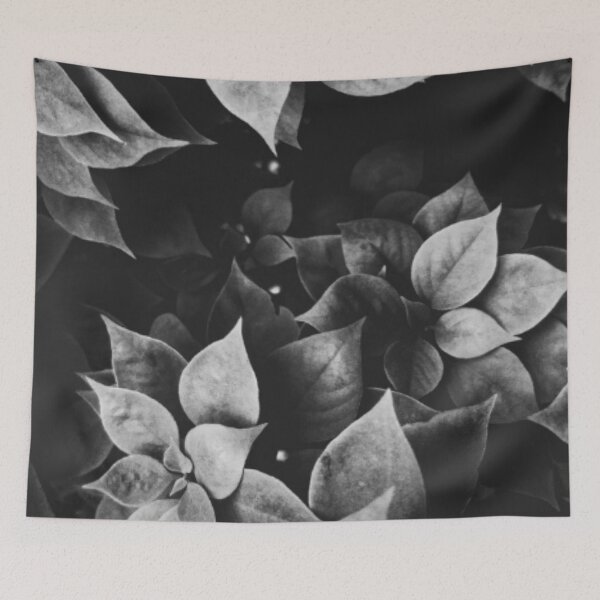 Item preview, Black & wite  beautiful leaves designed and sold by DreamBigShirts.