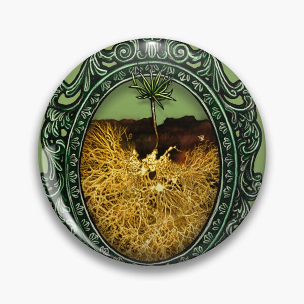 Item preview, Symbiosis Cameo: Mycorrhizae & Baby Tree designed and sold by FreyStrandDraws.