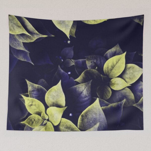 Item preview, dark blue beautiful leaves designed and sold by DreamBigShirts.