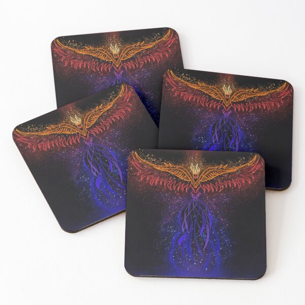 Item preview, Phoenix rising from ashes neon art designed and sold by Sirin99.