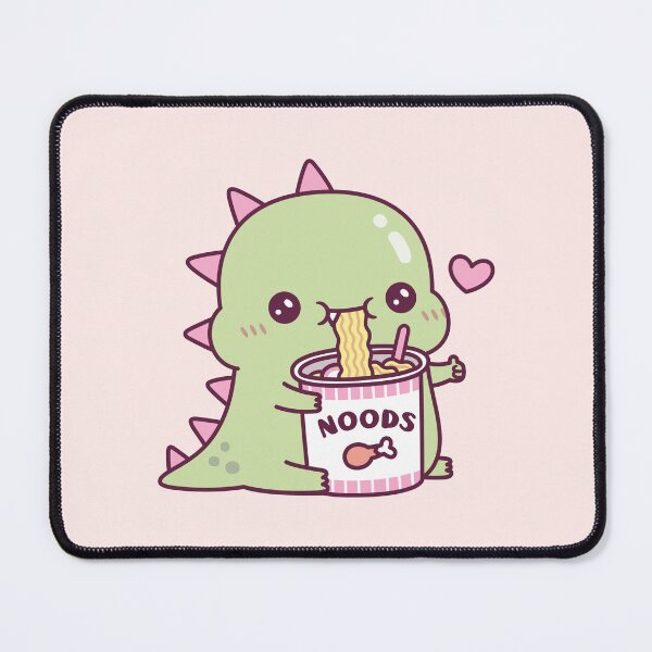 Item preview, Cute Dino Loves Instant Noodles designed and sold by rustydoodle.