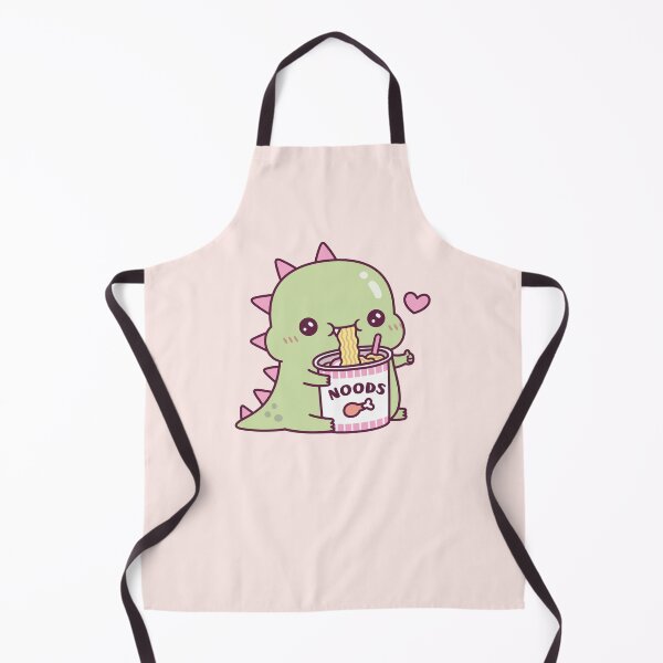 Item preview, Cute Dino Loves Instant Noodles designed and sold by rustydoodle.
