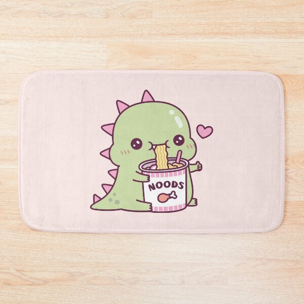 Item preview, Cute Dino Loves Instant Noodles designed and sold by rustydoodle.