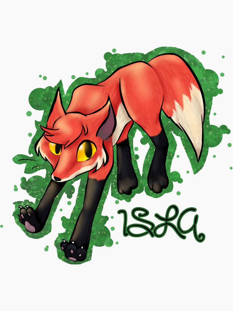 "Foxcraft ISLA" Sticker by PaulMomotte Redbubble