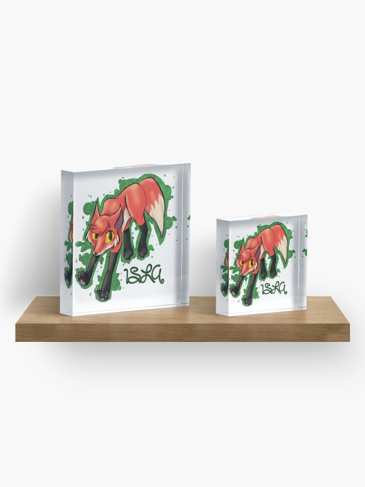 "Foxcraft ISLA" Acrylic Block by PaulMomotte Redbubble