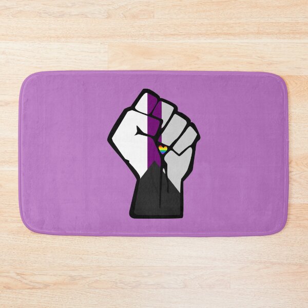 Item preview, Demi Pride Solidarity Fist with Rainbow Heart designed and sold by everything4eva.