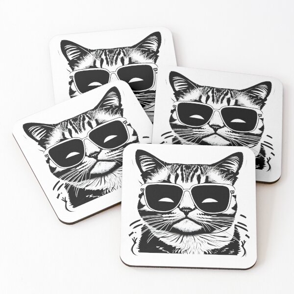 Item preview,  Funny Cat Wearing Sunglasses designed and sold by AlexArtCollega.