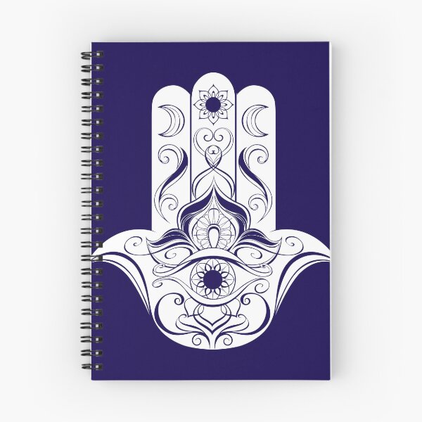 Item preview, White Contoured Hand Hamsa - Amulet Against the Evil Eye  designed and sold by KOTOdesign.
