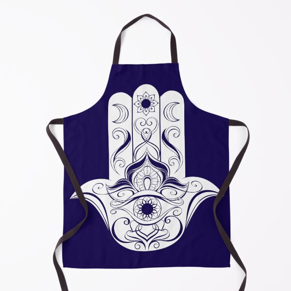 Item preview, White Contoured Hand Hamsa - Amulet Against the Evil Eye designed and sold by KOTOdesign.