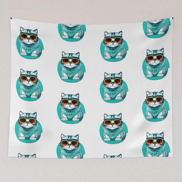 Artikelvorschau, Lustige Katze mit Sonnenbrille entworfen und verkauft von AlexArtCollega.