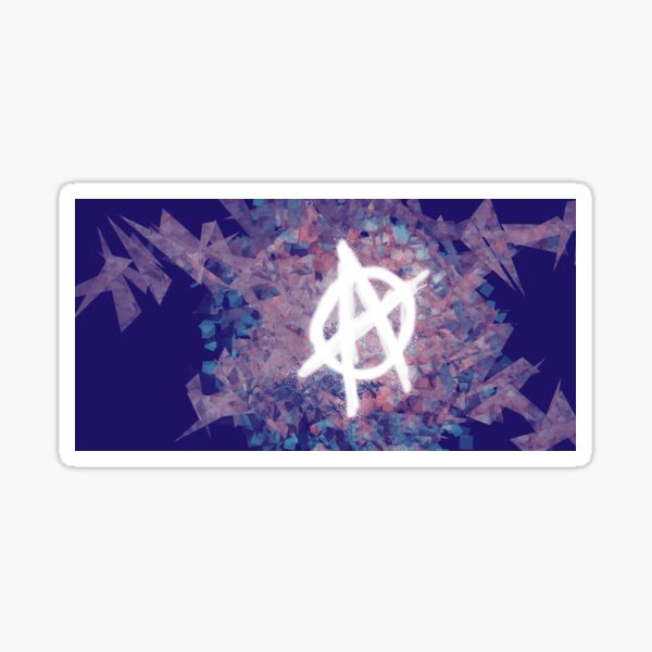 Anarchy Fractals Sticker