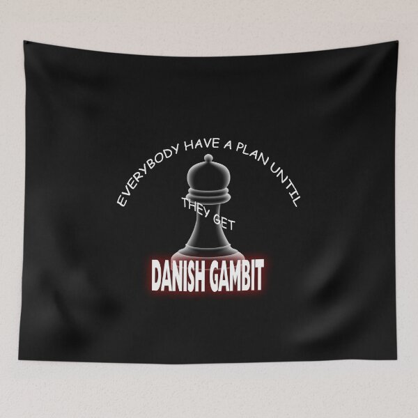 Item preview, Danish gambit, chess, funny designed and sold by SvarunPogani.