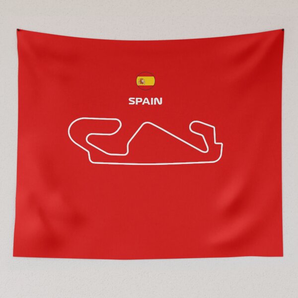 Item preview, Spain Grand Prix Track Map designed and sold by ed-designs.