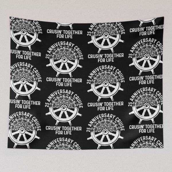 Item preview, 25th Anniversary Cruise Couples Crusin' Together For Life designed and sold by GravitiTees.