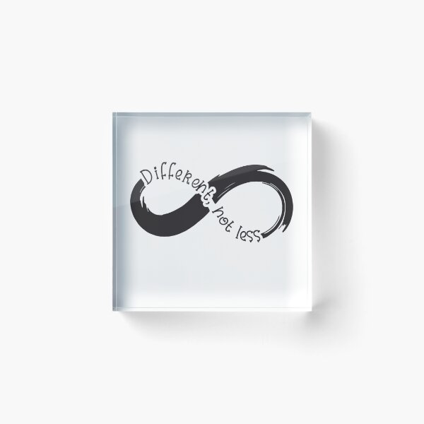 Item preview, Different, Not Less Autism infinity Loop symbol designed and sold by Dolphin Graphic.
