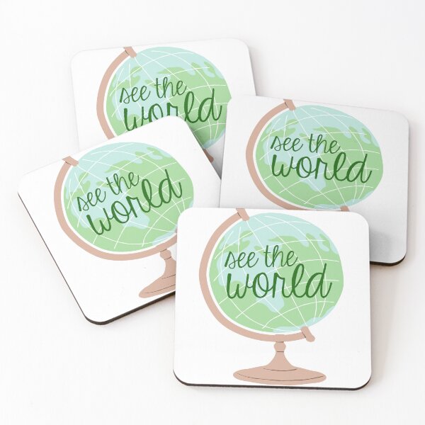 Item preview, See the World Watercolor Globe designed and sold by annmariestowe.